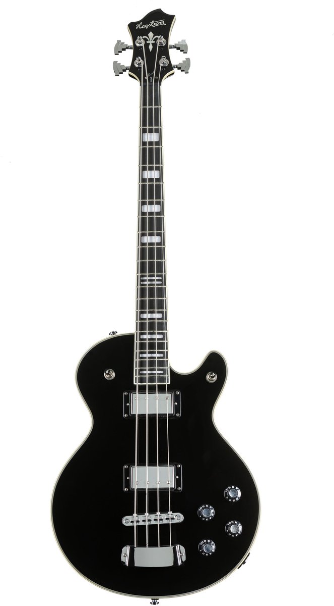Hagstrom Swede Bass BKG Black Gloss - Elektrische basgitaar