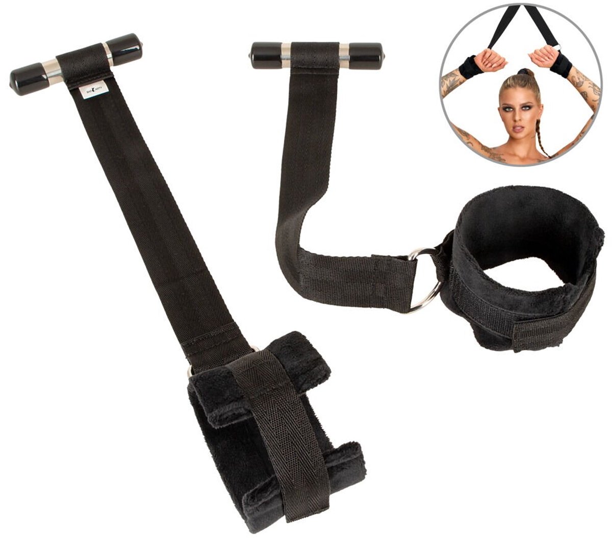Bad Kitty - Over The Door Restraint Set - Deur-Bondageset - Deurboeien voor Bondage - Deurhangende bondagekit - SM-deurboeien