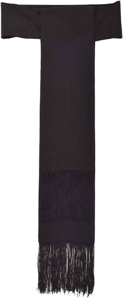 Priester Soutane Roman Choir Cassock met Cinctuurriem in Zwart - Maat Medium, Perfect voor Ceremonies en Religieuze Evenementen