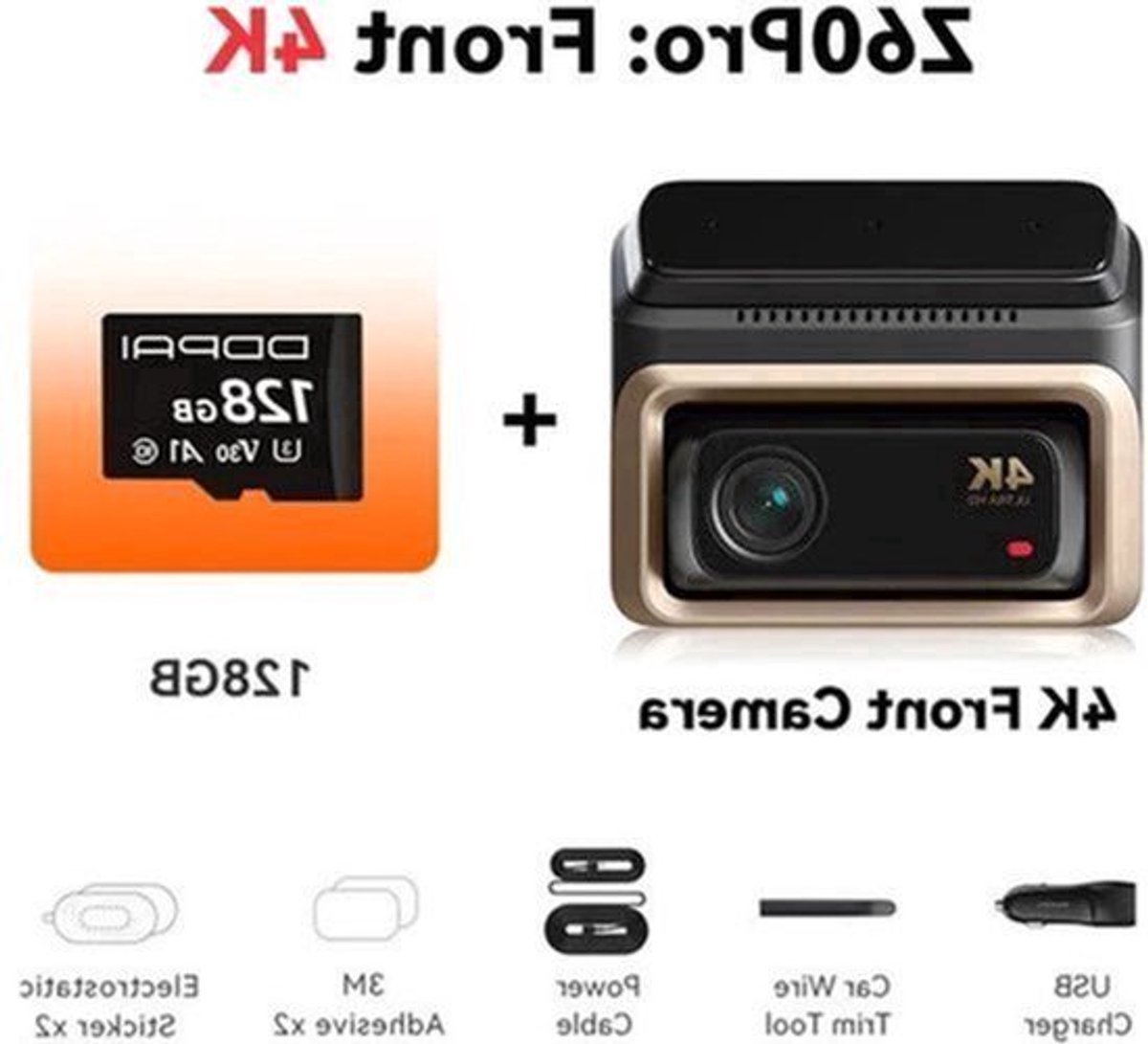 4K Dashcam – Autocamera – Rijcamera – Beveiligingscamera – DVR – Sony STARVIS Sensor – 5GHz WiFi Verbinding