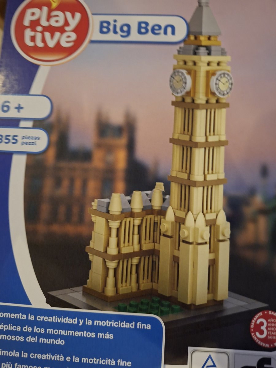Playtive Big Ben 3D Puzzel / 355-delig / Vanaf 6 Jaar