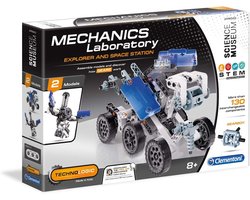 Clementoni Technologic Mechanics Laboratory, Explorer + Space Station Assembly Kit, 2 Model Configurations
