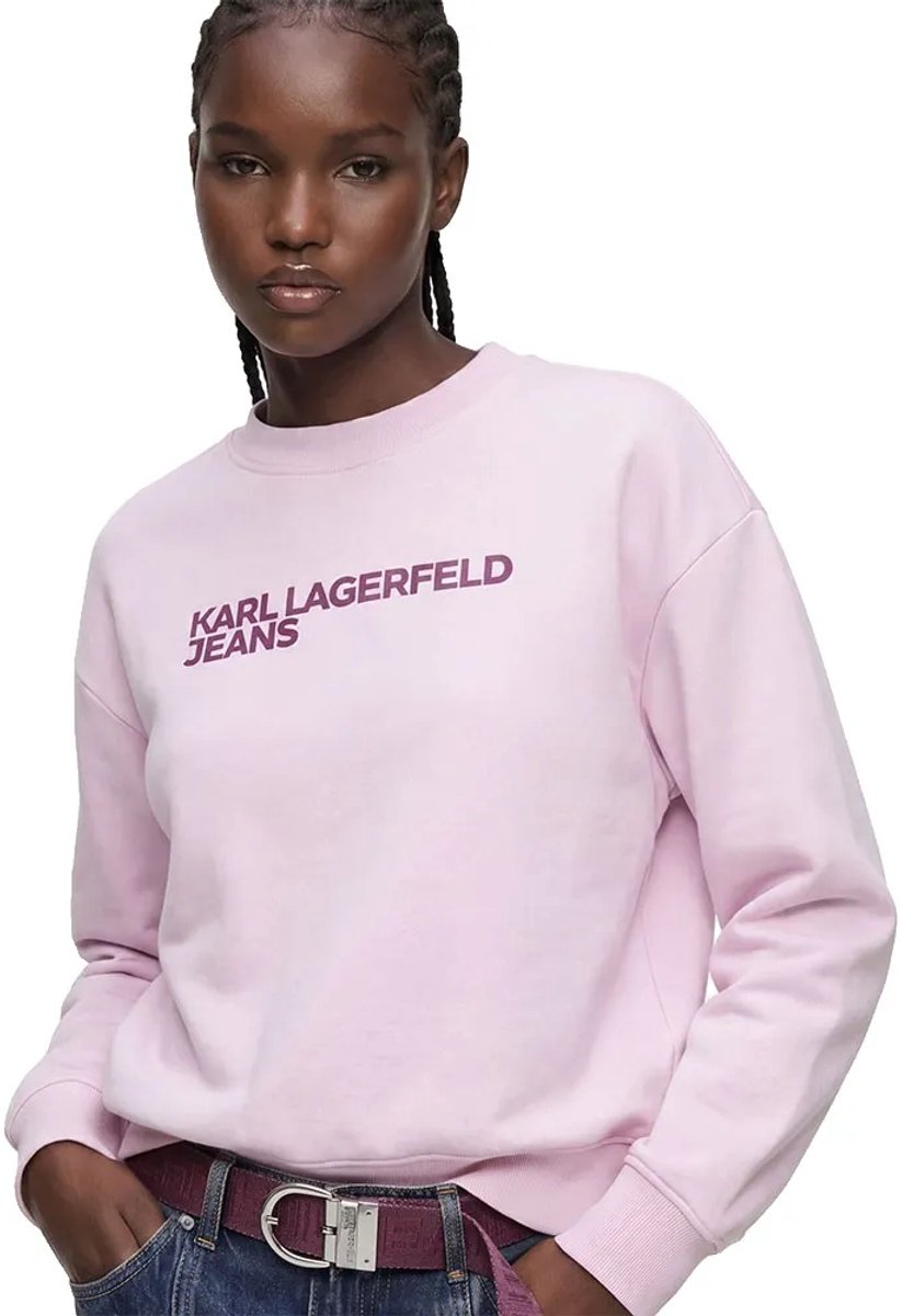 Karl Lagerfeld Jeans A1w20005 Sweatshirt Roze M Vrouw