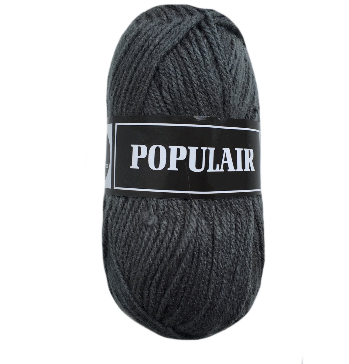 Beijer Populair acryl garen - donker grijs (50) - 1 bol haakgaren/breigaren - naald 3,5 a 4mm
