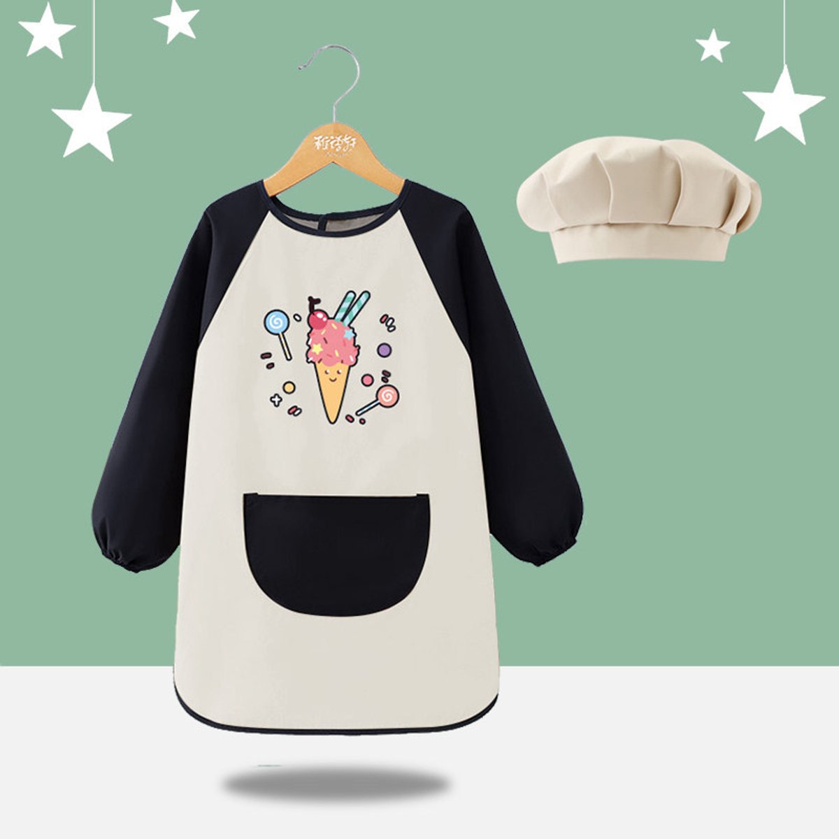 Kunstschort voor kinderen – 1 stuk – Unisex doe-het-zelfschort – Geschikt voor school, schilderen, koken en diverse activiteiten – Maat XL (geschikt voor lichaamslengte 120–140 cm)