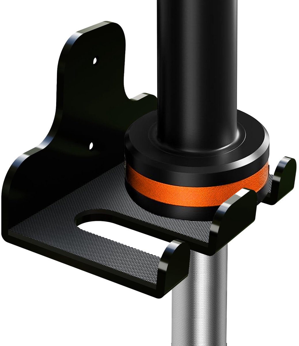 Fitarc Wandhouder voor lange halterstang voor 33 mm stang, olympische lange halterstang, lange halterstang om op te - ShopVlot
