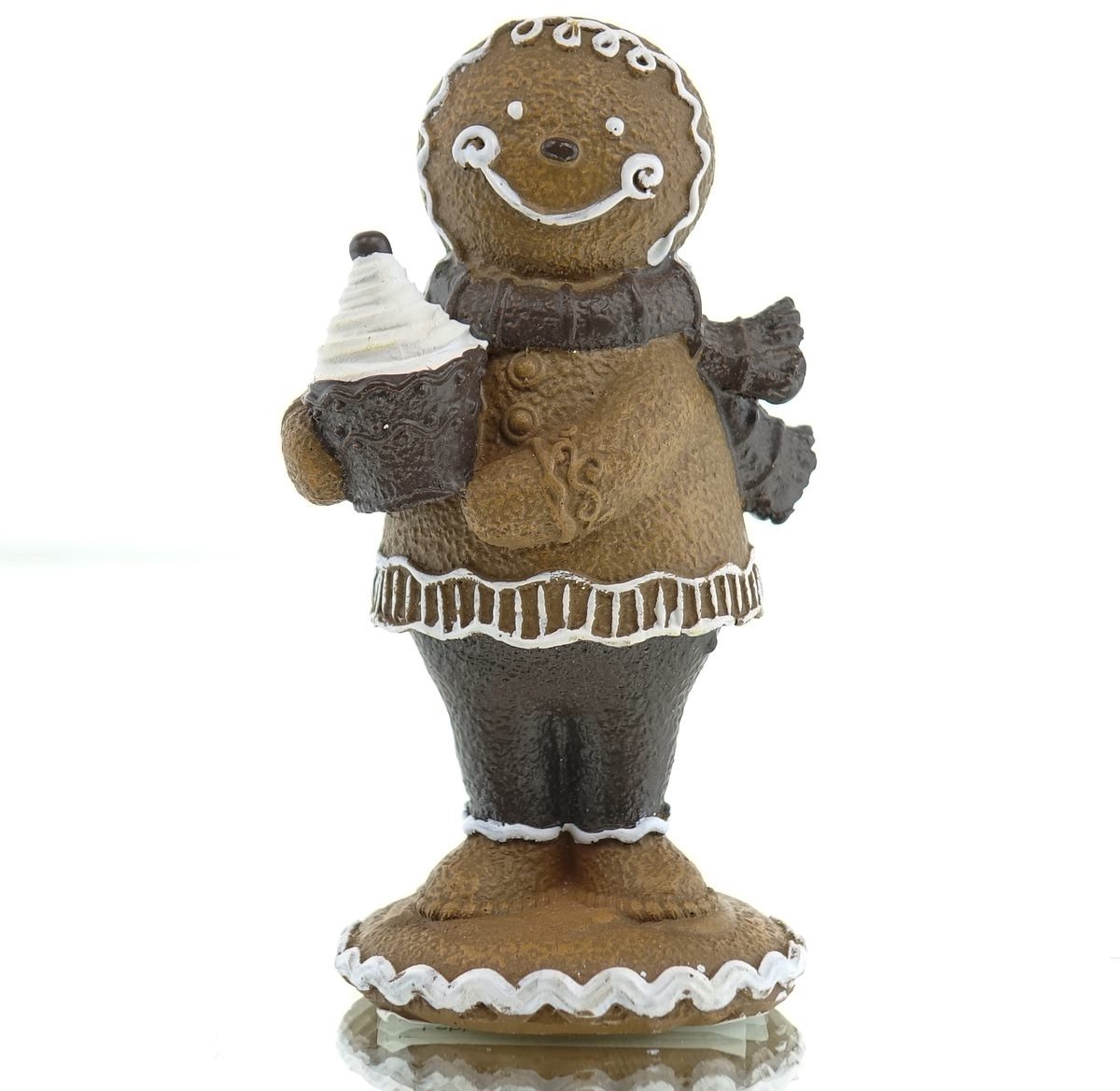 Kaemingk kerstdecoratie peperkoekman bruin 11 cm - polyresin