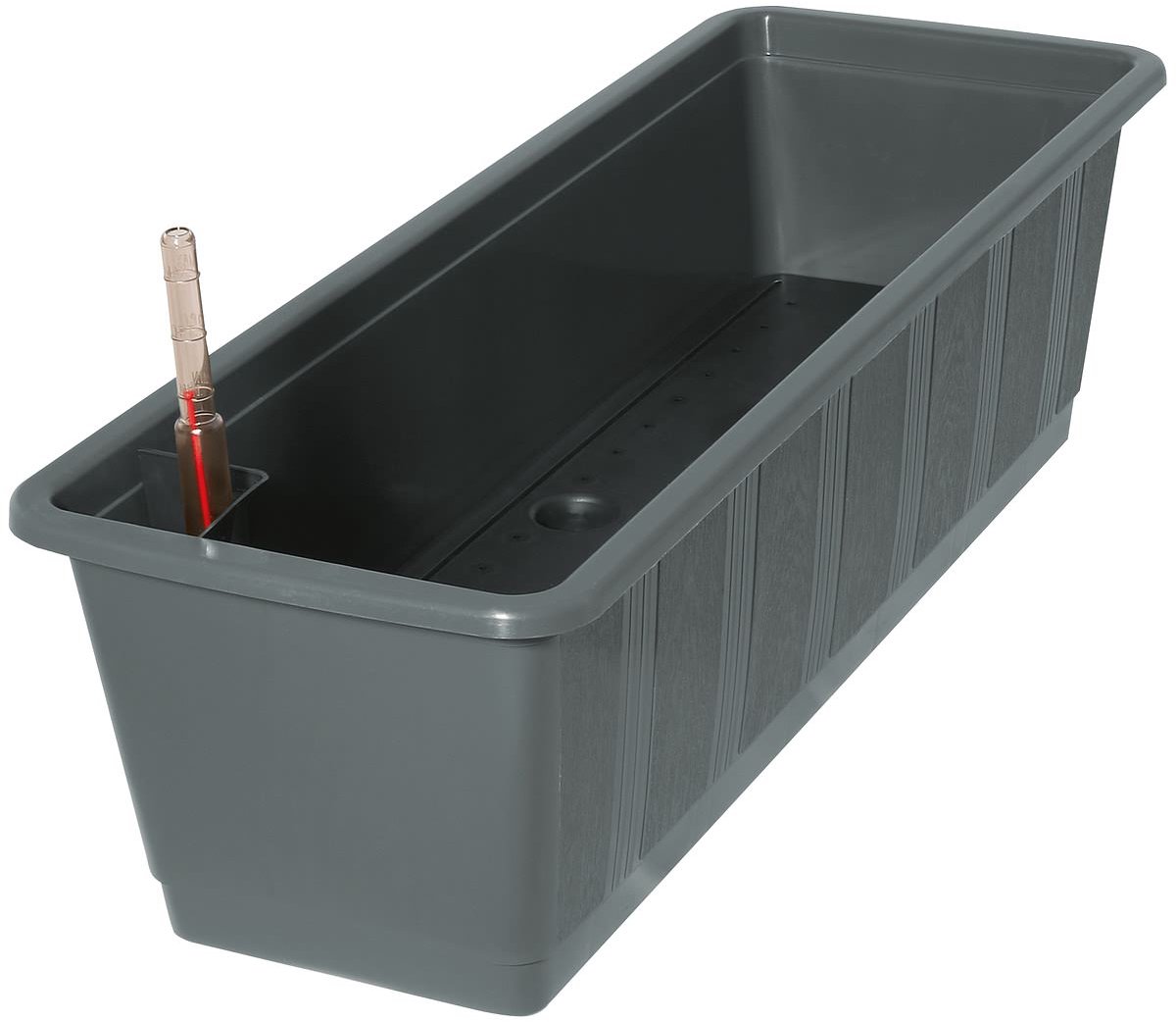 Geli Balkonbak AQUA GREEN Antraciet 60 cm met Bewateringssysteem