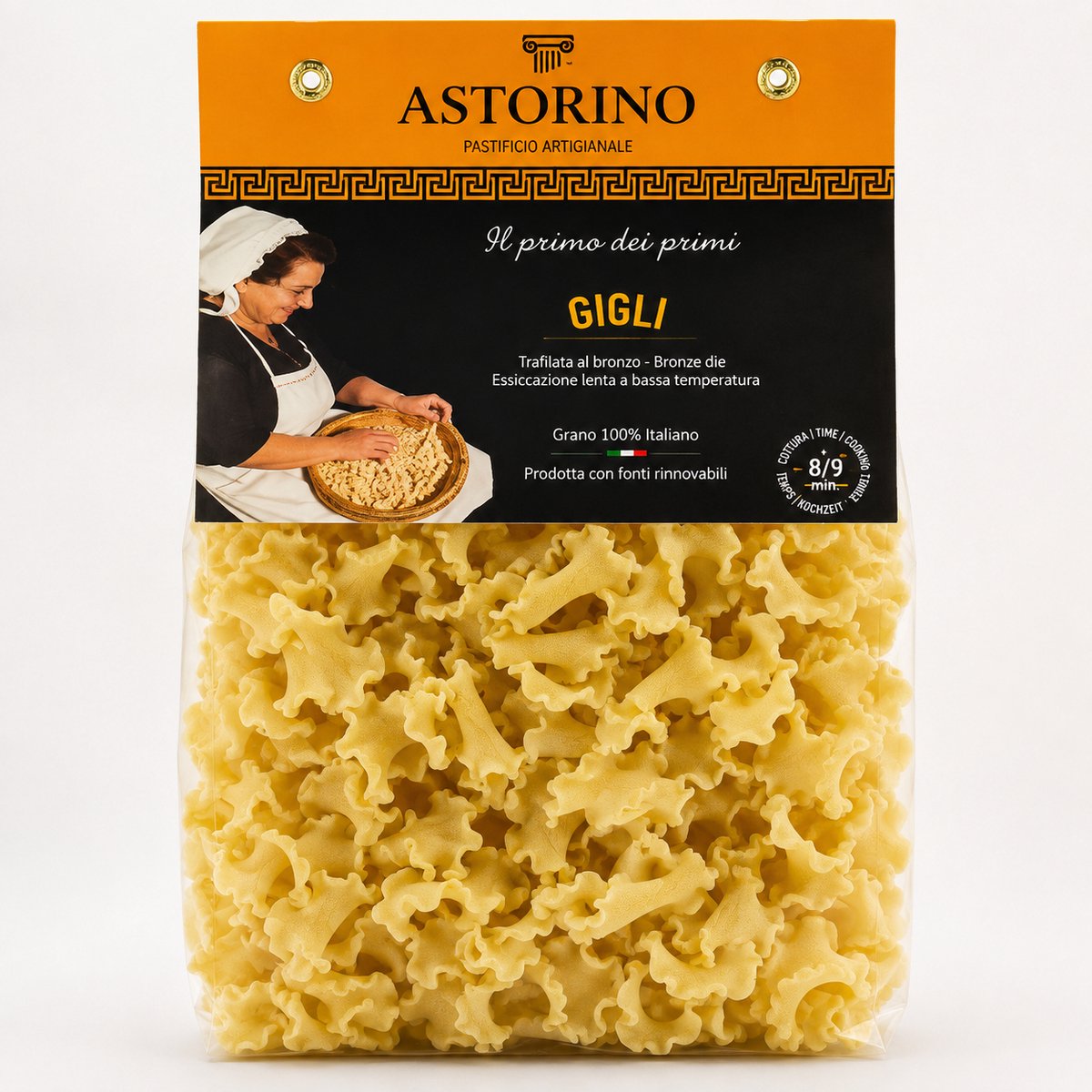 Astorino Pasta- Italiaanse pasta - 100% harde Italiaanse tarwe - Gigli - Pasta in Lelie vorm- 3x500 gram
