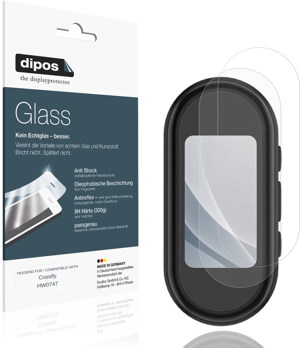 dipos – 2x Matte Pantserfolie geschikt voor Cossify HW0747 | 9H Screenprotector
