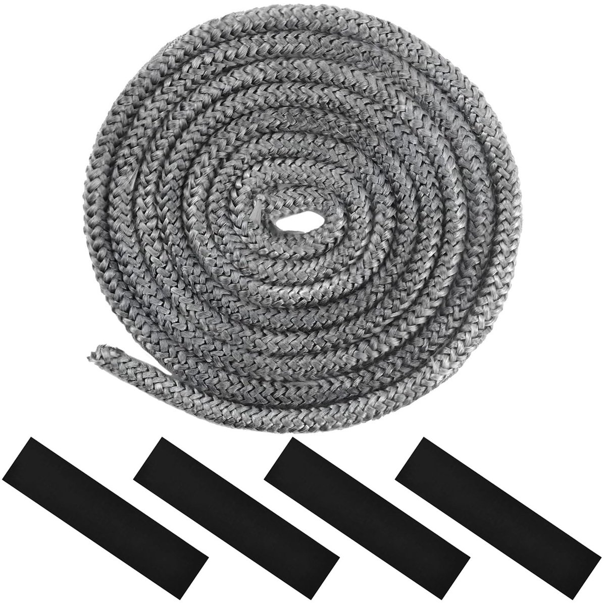 Ofendichtsnoer, 12mm x 2,5m afdichtingsband voor open haard, met 4 stuks hoogtemperatuurbanden, afdichtsnoer van - ShopVlot