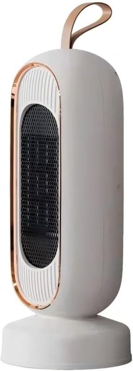 Elektrische kamerverwarming, laag stroomverbruik, ventilatorkachel met 2 modi, snel opwarmen en oververhittingsbeveiliging, laag stroomverbruik 800/1300 W, voor binnen, slaapkamer, kantoor（Wit）