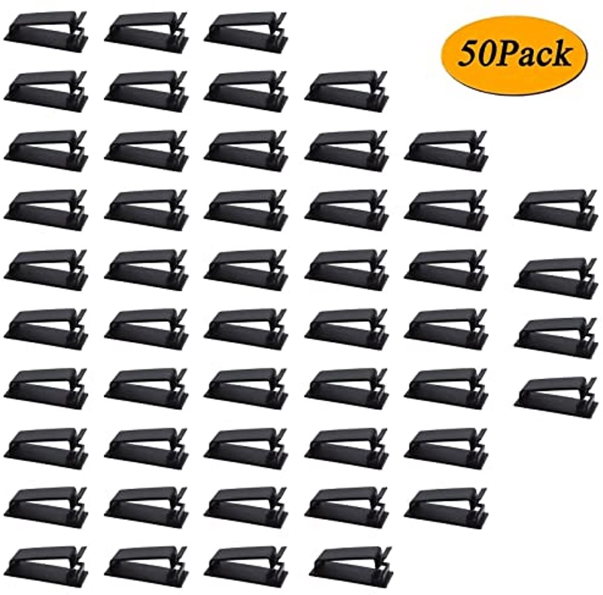 Zelfklevende Kabelorganizer en Kabelhouder, Verstelbare Kabelclips voor Kabelmanagement, Opladers, USB- en Stroomkabels
