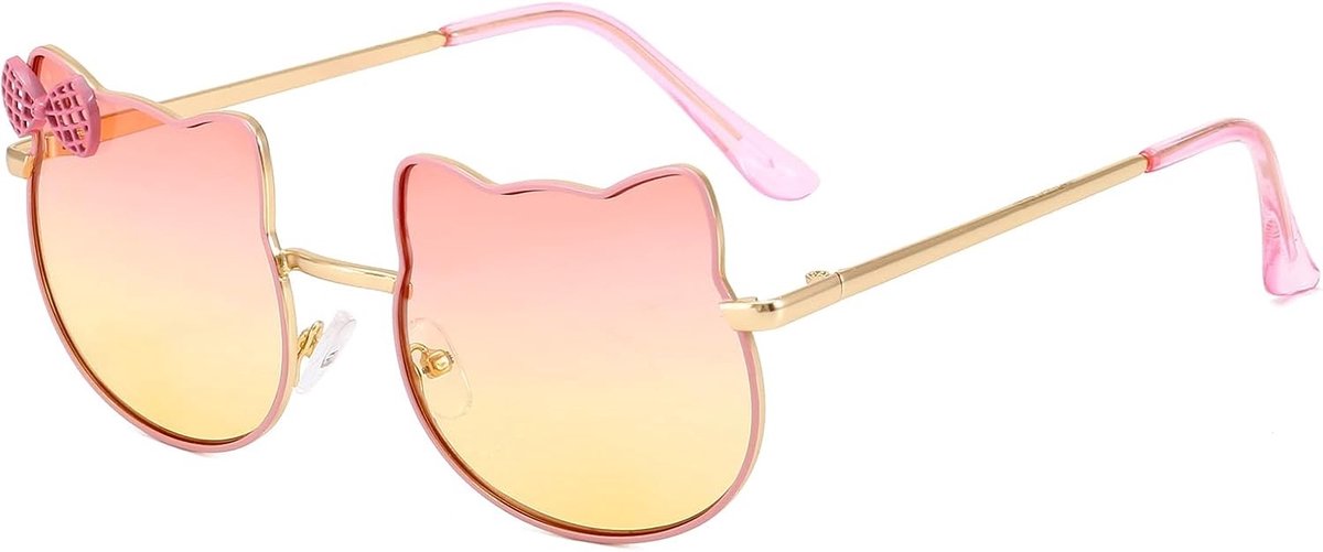 Zonnebril voor Kinderen met Polaroid Lensen, Aviator Stijl, UV400 Bescherming voor Meisjes