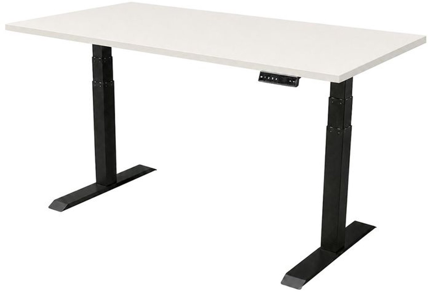 Sedero Elektrisch verstelbaar bureau - 180x80 cm - Dual motor - Zwart / Wit