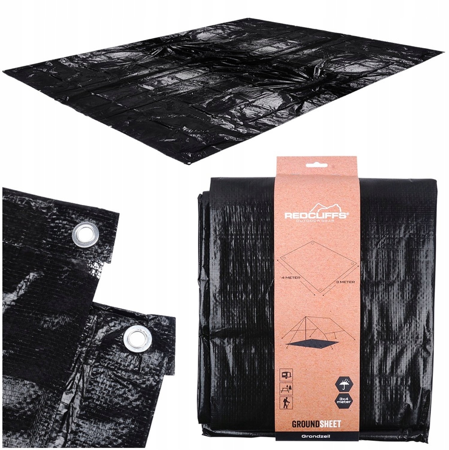 Waterdichte Tentvloer & Voortentmat 300x400 cm