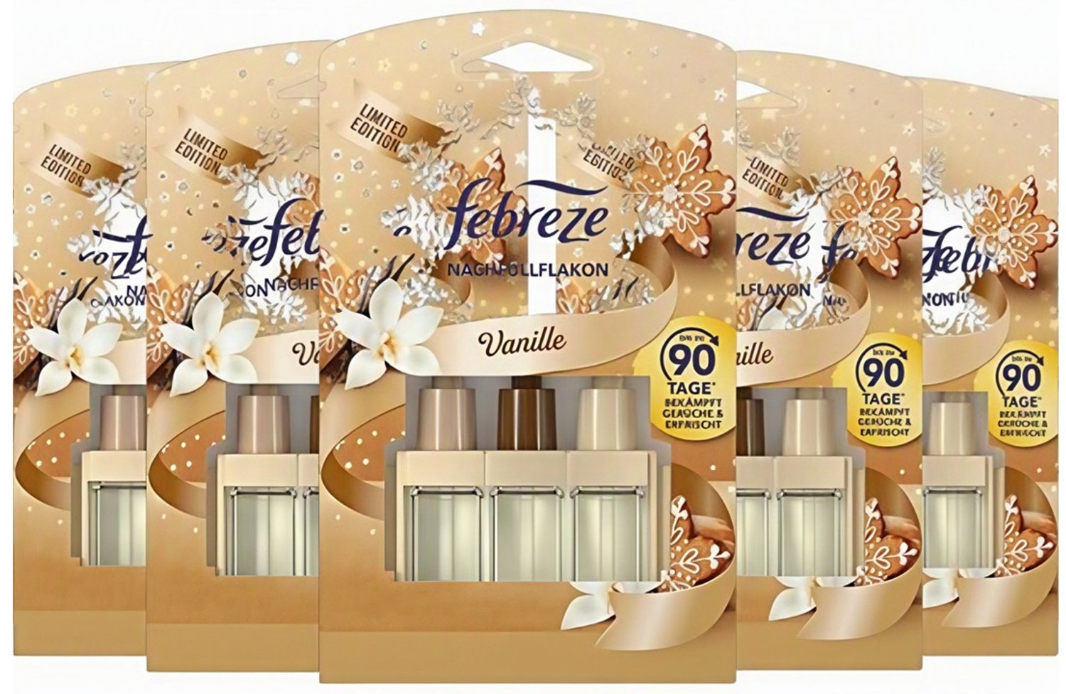 Frebreze / Ambi Pur 3 Volution Navullingen - Vanille - 5 x 20 ml Voordeelverpakking