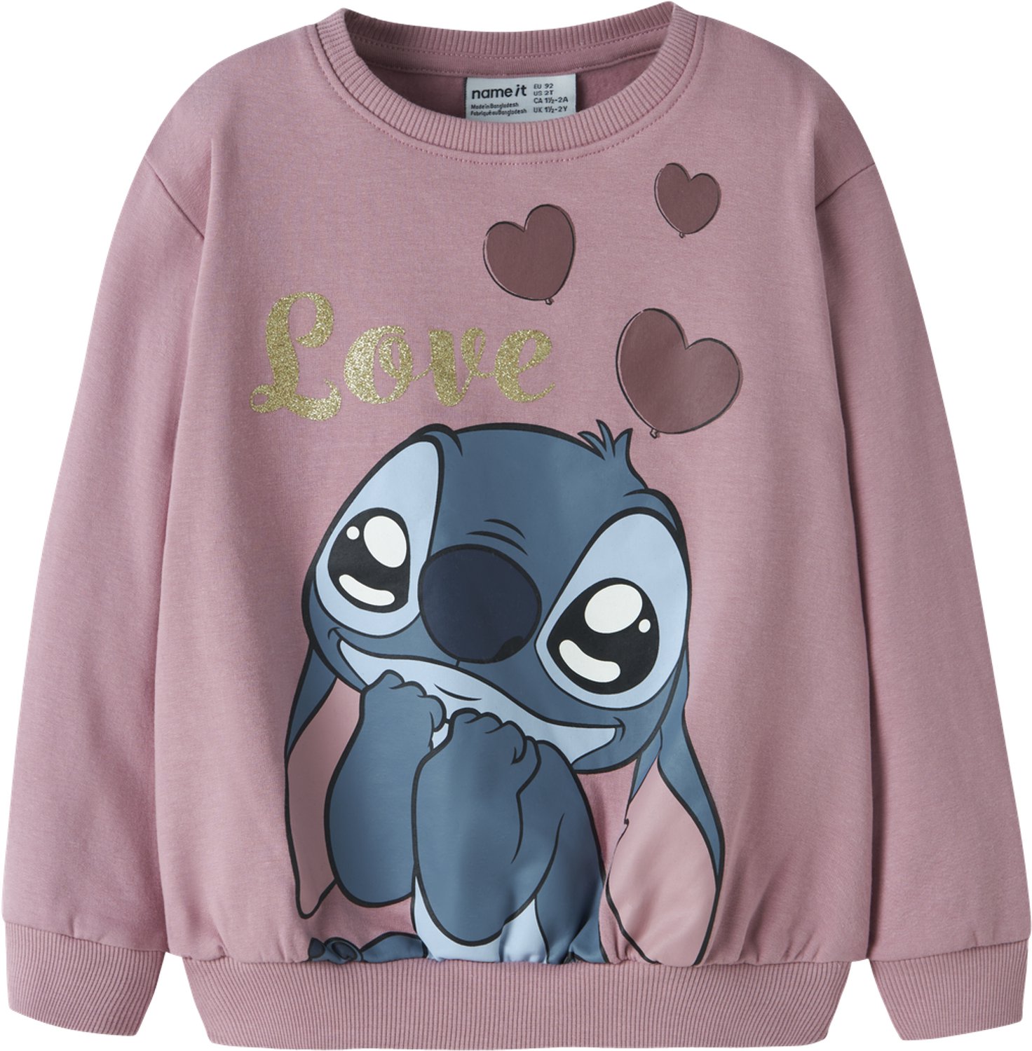 NAME IT - NMFANSA STITCH NREG SWEAT BRU WDI - Meisjes - Sweaters