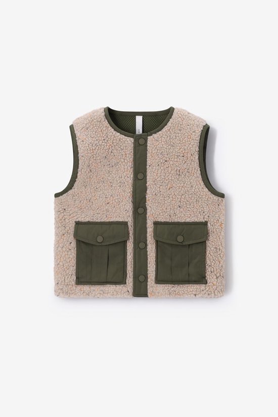 Lichtbruin Teddy Gilet