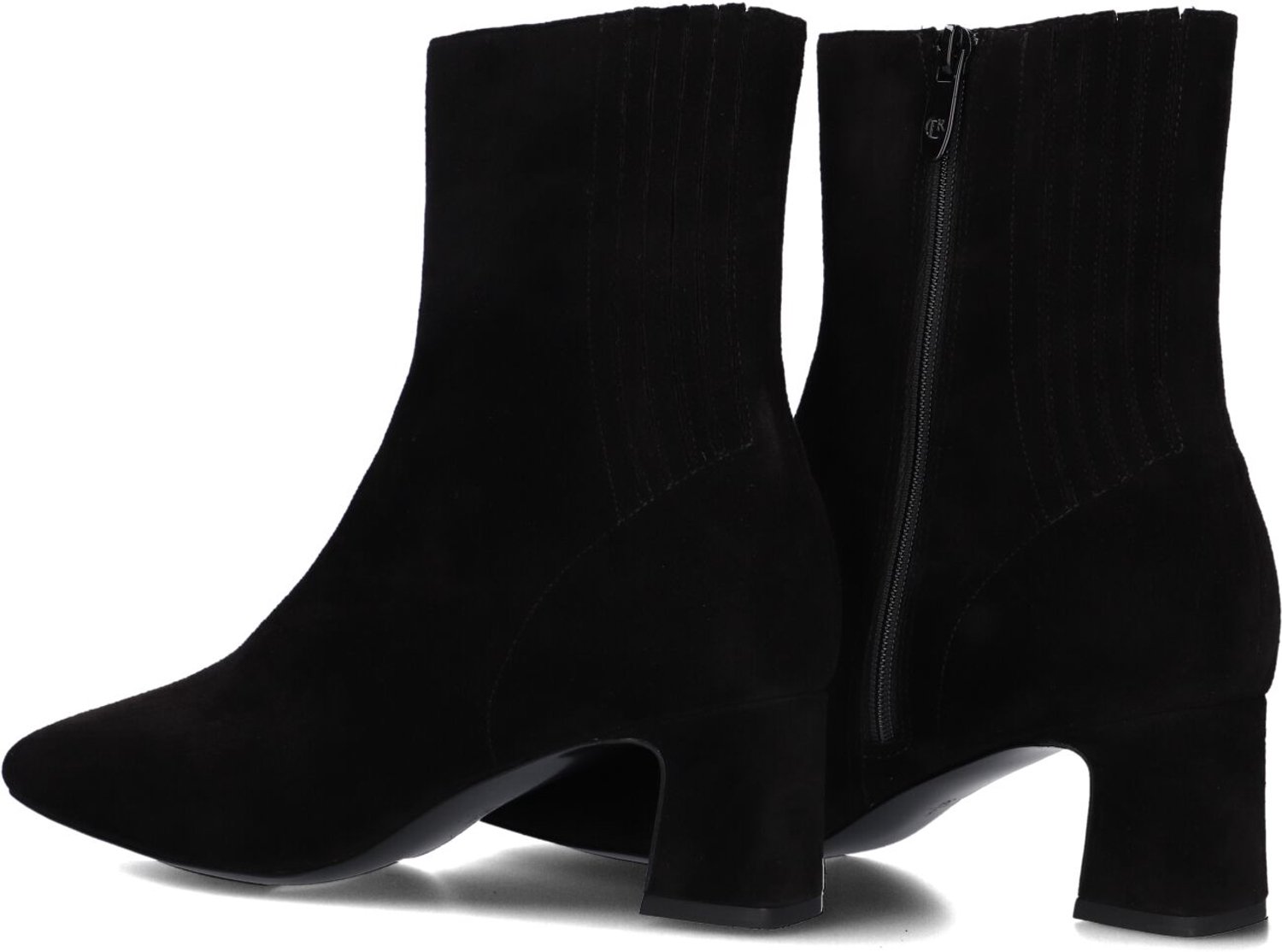Peter Kaiser 75343 Enkellaarsjes - Enkelboots met rits - Dames - Zwart - Maat 39