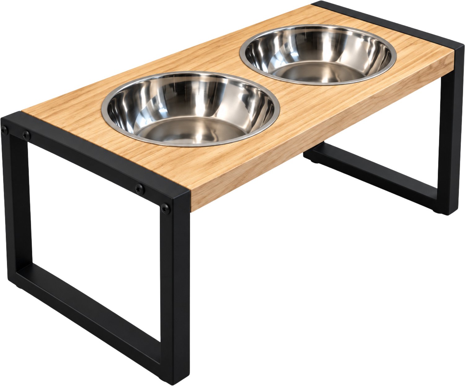 Bol.com Kroon - Voerbakje hond XL - Voerbak - Hondenbak - Dinerset - XL 63cm - Bruin - XL: 63x31x28,5 cm aanbieding