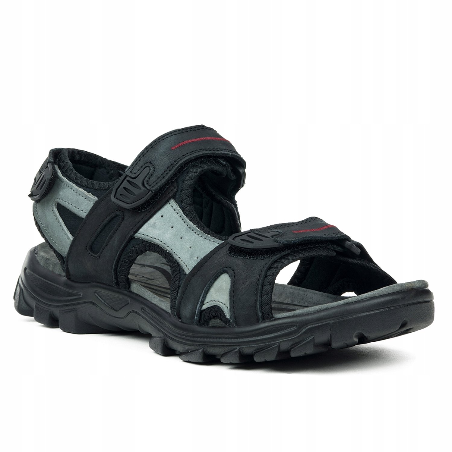 Vemont Heren Sandalen Leer 38 Ademend Comfort Zwart