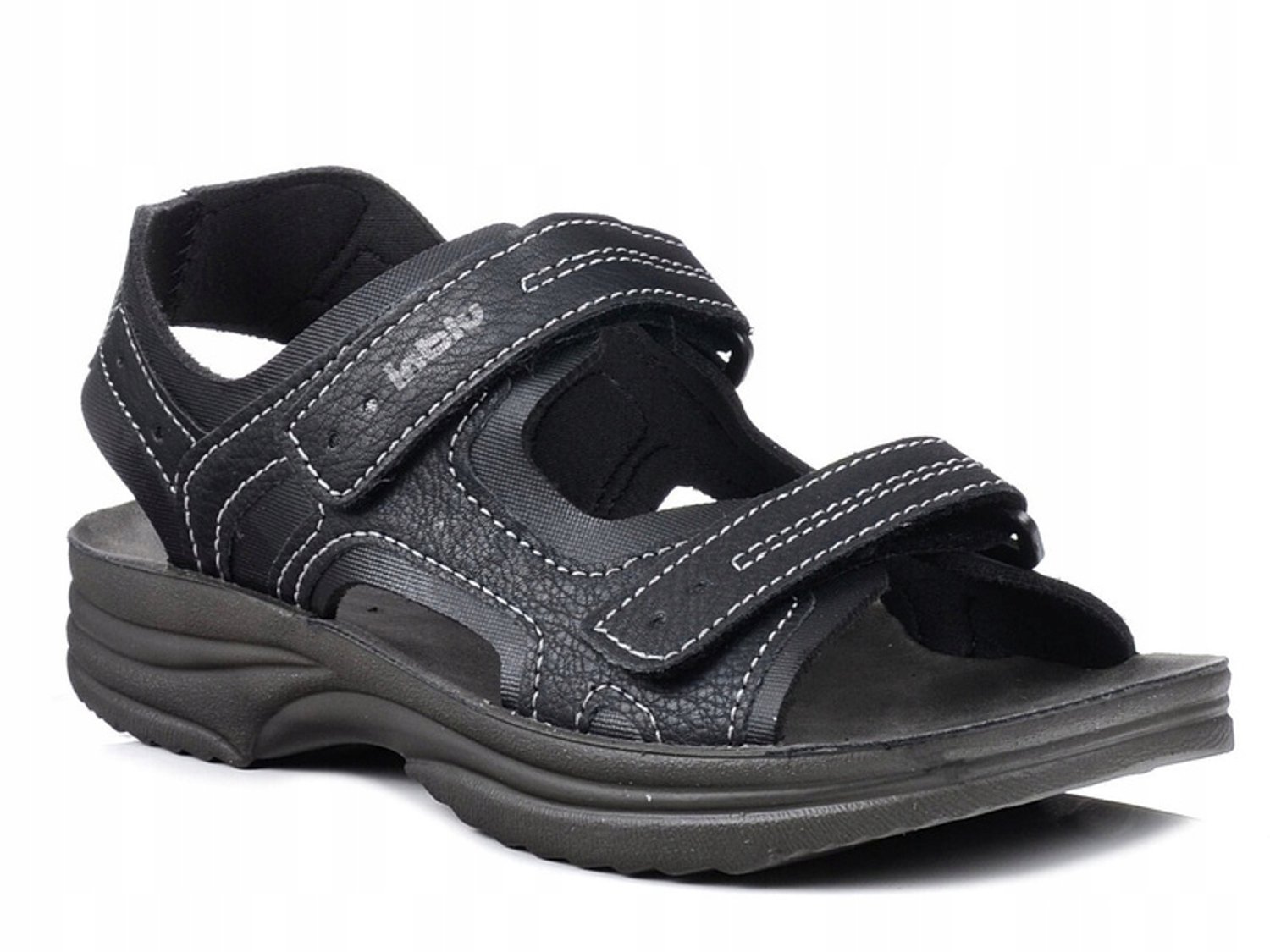 Inblu Heren Sandalen RY-29 Leer Zwart