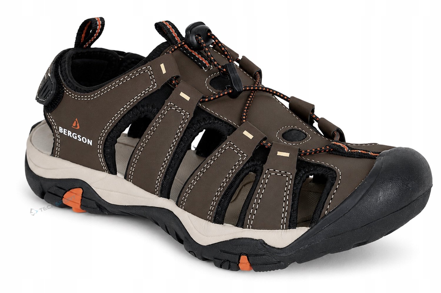 Bergson Oti Heren Sandalen Comfort & Bescherming Bruin