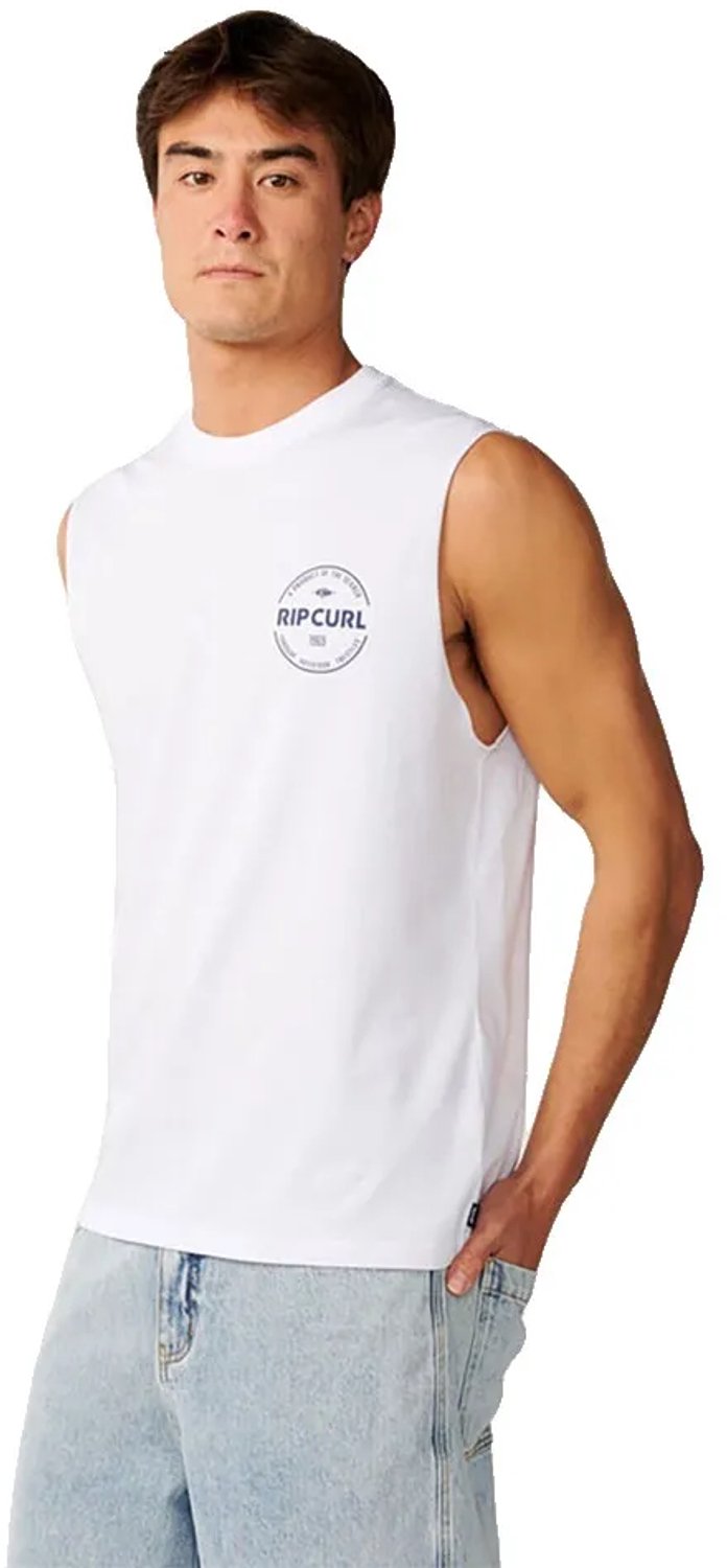Rip Curl Staple Mouwloos T-shirt XL Man Wit