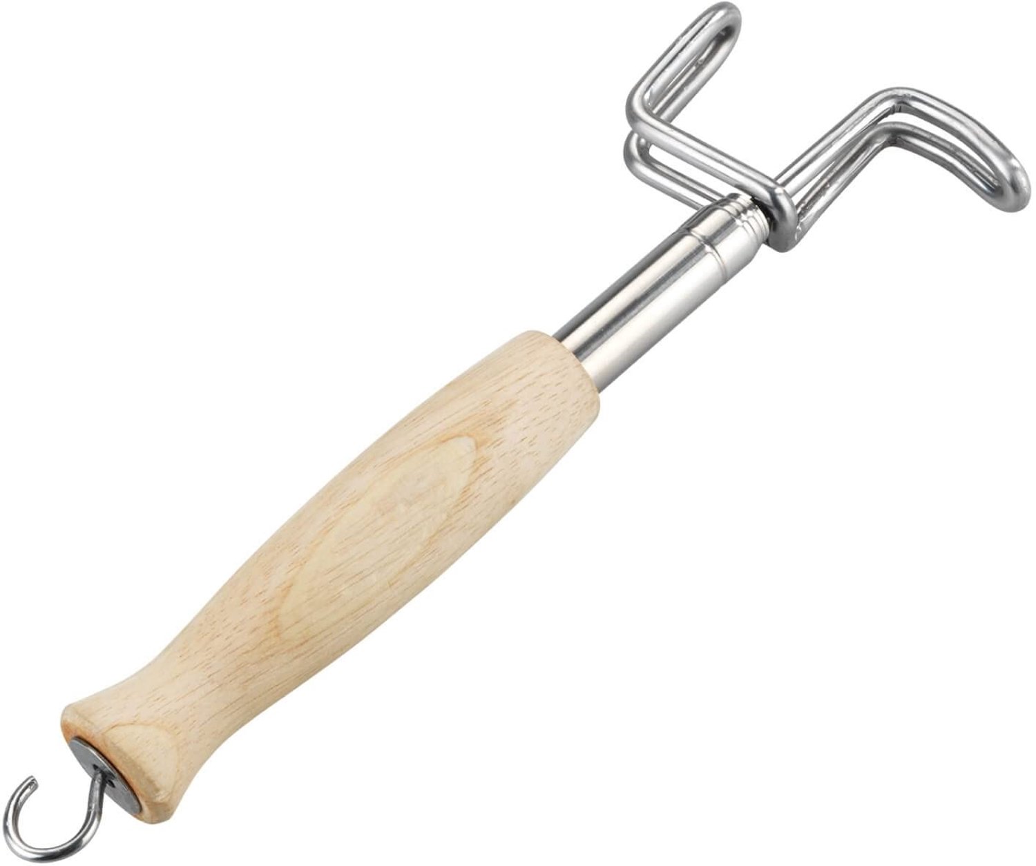 Famanu – Verstelbare telescopische trekhulp, 26-70 cm, voor kleding en schoenen, zilver