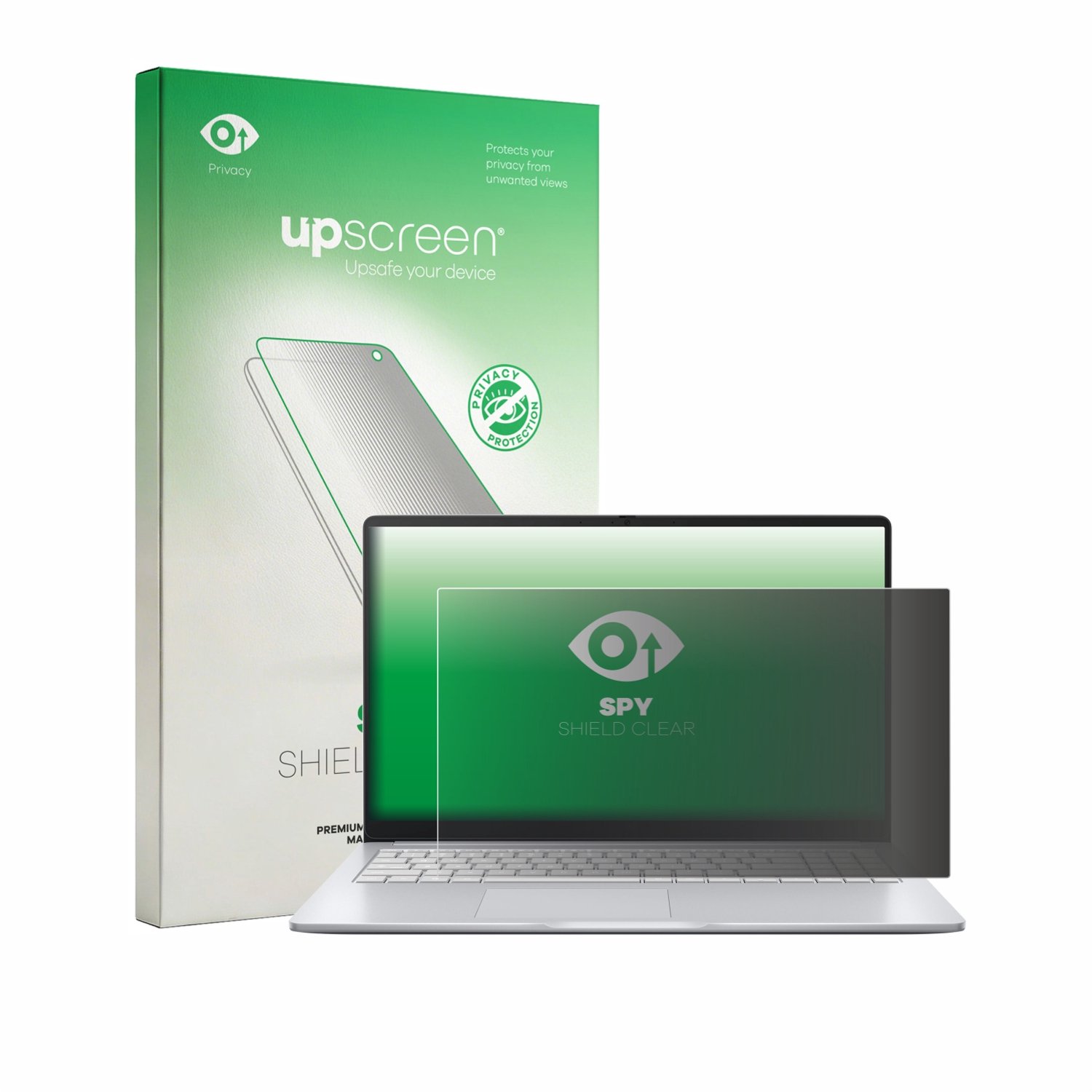 upscreen - privacy screenprotector voor ASUS Chromebook CM14 CM1405 - Folie Beschermfolie Blauwlichtfilter