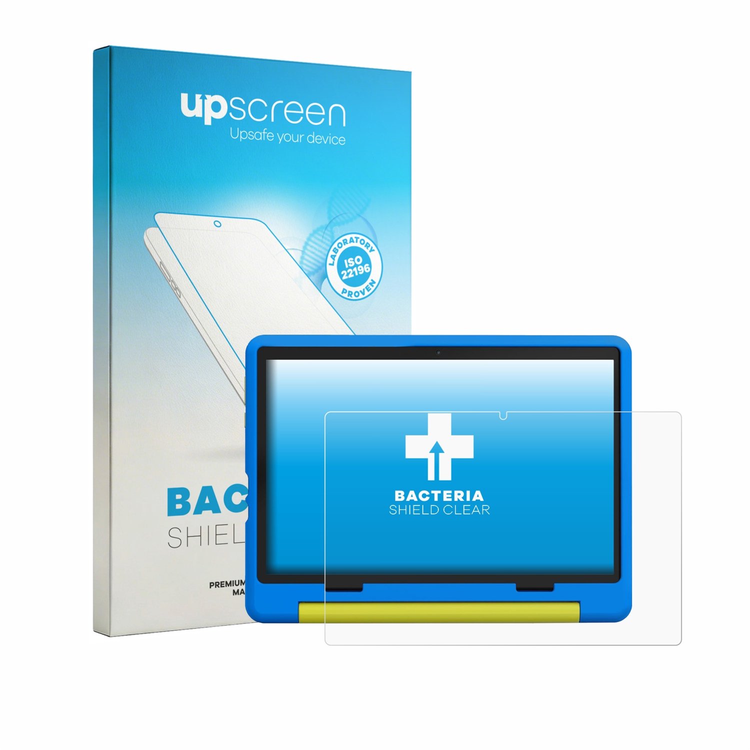 upscreen - Screenprotector voor Laptok KB1016 10.1" - Folie Beschermfolie transparant antibacterieel