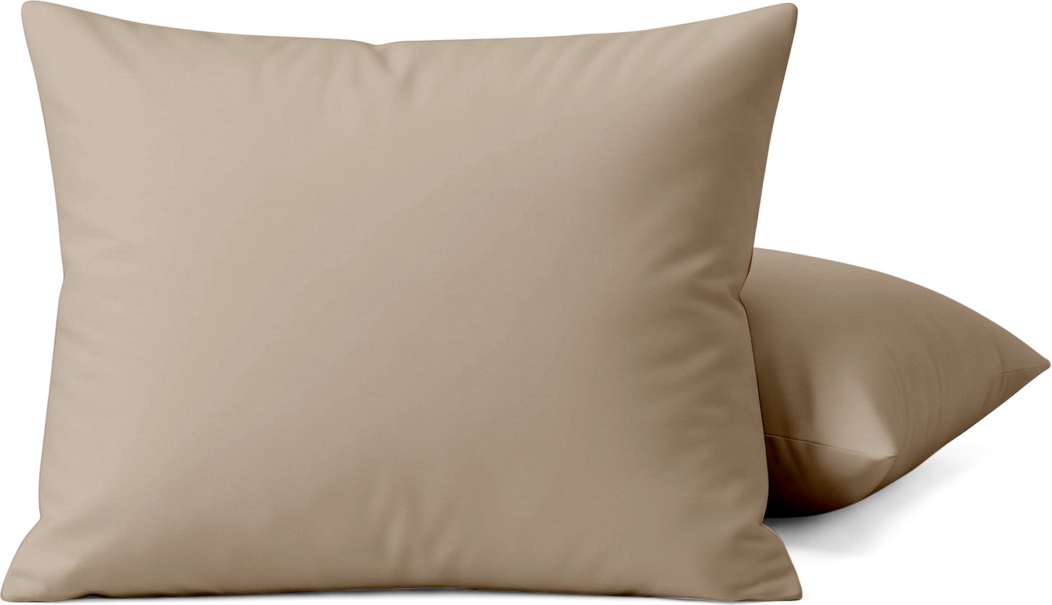 HappyBed Kussenslopen Taupe 40x80 cm - Kussensloop set 2 stuks - 100% - Ultieme slaapcomfort