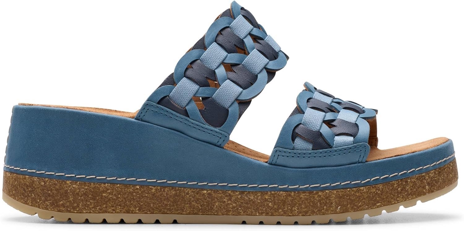 Clarks Shoes Kassanda Mule Sandalen 1/2 Vrouw Marine Nubuck