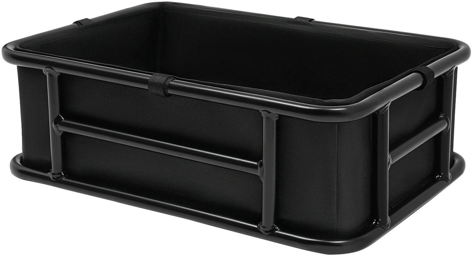 Sellino Fietsmand - Achterfietsmand - Stevige Achtermand Met voering en Net - Ruim en Praktisch - Zwart - 45,6 x 32 x 15 cm