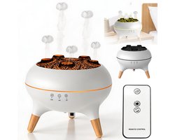 Ultrasone Luchtbevochtiger - 250ml - Aroma Diffuser - Jellyfish Mist - 5 Sproeiers - 7 Kleuren LED - 2 Nevelstanden - Timer 4/8 Uur - Stil tot 35 dB - Voor Slaapkamer