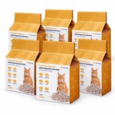 Viervoeter Tofu Kattenbakvulling – 36L Voordeelverpakking (6 × 6L / 15 kg) – Klontvormend – Geschikt voor Automatische Kattenbakken – 100% Natuurlijk