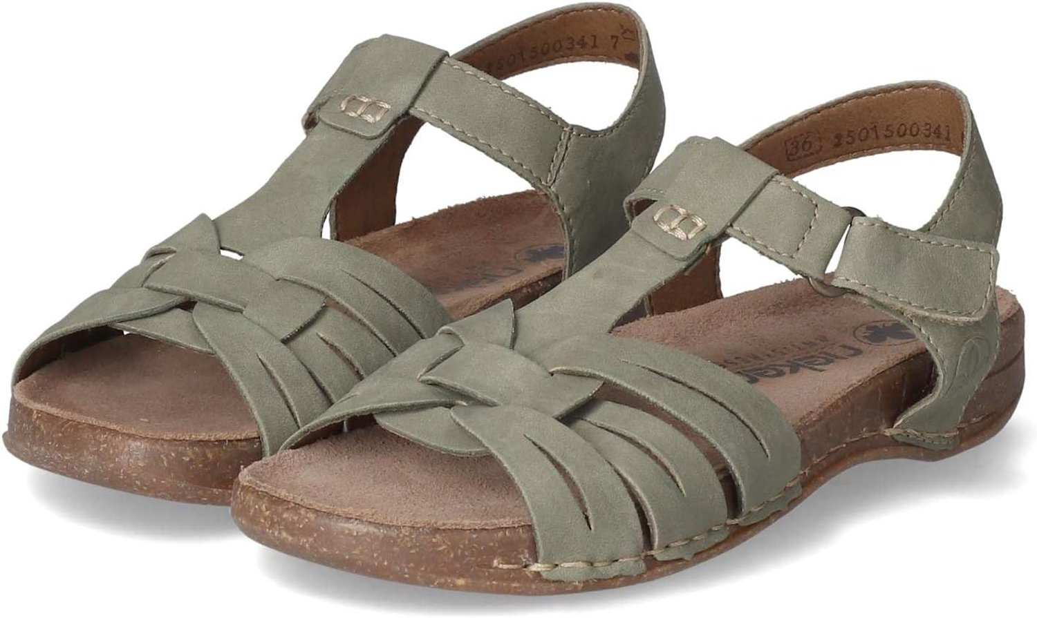 Rieker Dames Sandalen 61461 Comfort & Stijl Groen