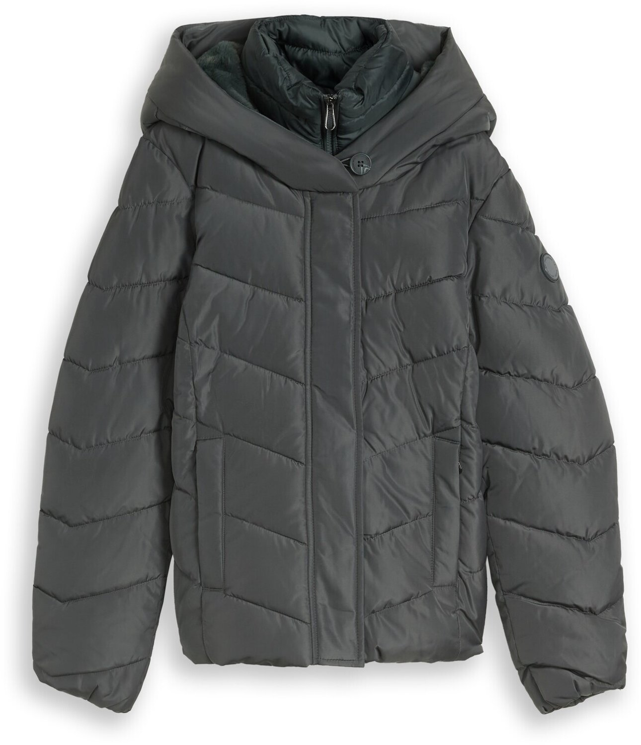Tom Tailor - 2-in-1 pufferjas met afneembaar inzetstuk - Maat XL - Darkest Olive