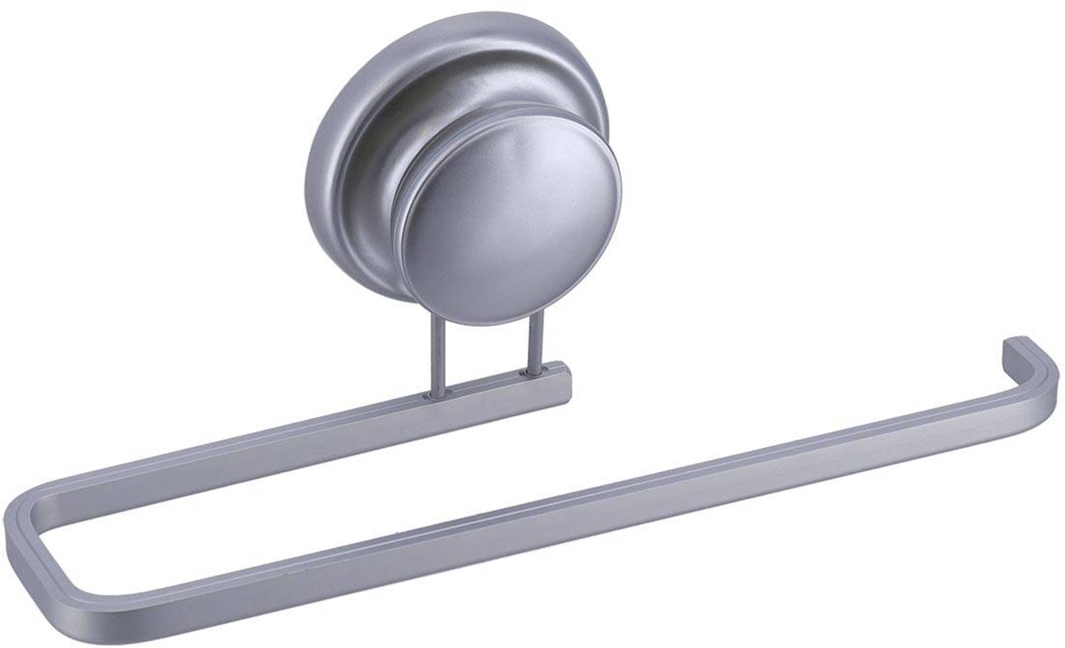Porte-serviettes en aluminium à ventouse chromé