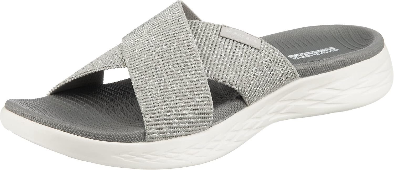 Skechers On-The-Go 600 Glistening dames sandalen Grijs