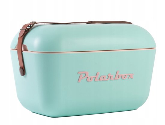 Polarbox Koeltas Turquoise/Bruin 12L - Retro Stijl van Polarbox — afbeelding 5