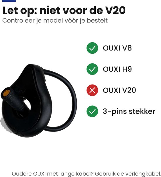 Fatbike - Trapsensor Ouxi - Trapondersteuning Sensor - Geschikt voor Ouxi Fatbike V8 en H9 - Sensor Fatbike V8 - Fatbike H9 - 3 Pin van Ouxi — afbeelding 2