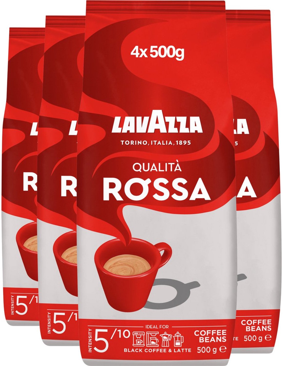Lavazza Qualita Rossa - Multipack - Koffiebonen - 2000g (4x500g)