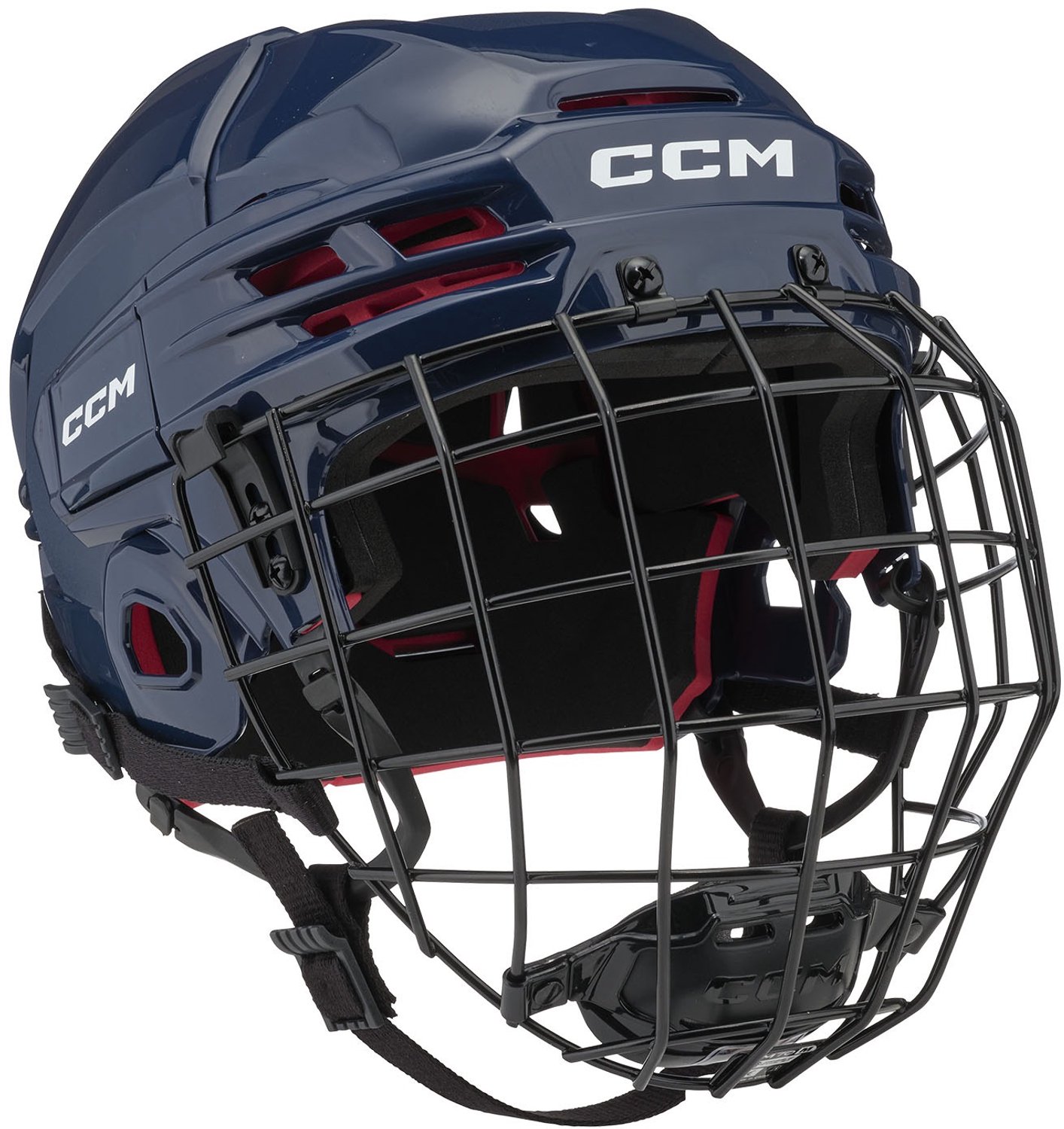 CCM - 70 Combo - IJshockeyhelm - Volwassenen - Donkerblauw - M - 56-60cm