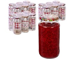 Alessandro Weckpotten / inmaakpotten Grandmas - 18x stuks - transparant - 1000 ml - met draaideksel - glas - lege potjes - voedsel bewaren
