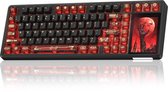 EPOMAKER x AULA L99 - Zwart / Rood - Mechanisch Gaming Toetsenbord – 96% Layout – Groot LCD Display – RGB – Tri-Mode – Hot-Swappable – Draadloos & Bedraad