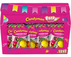 Candyman Verrassingszak Party Box - 52 gram - 12 zakjes