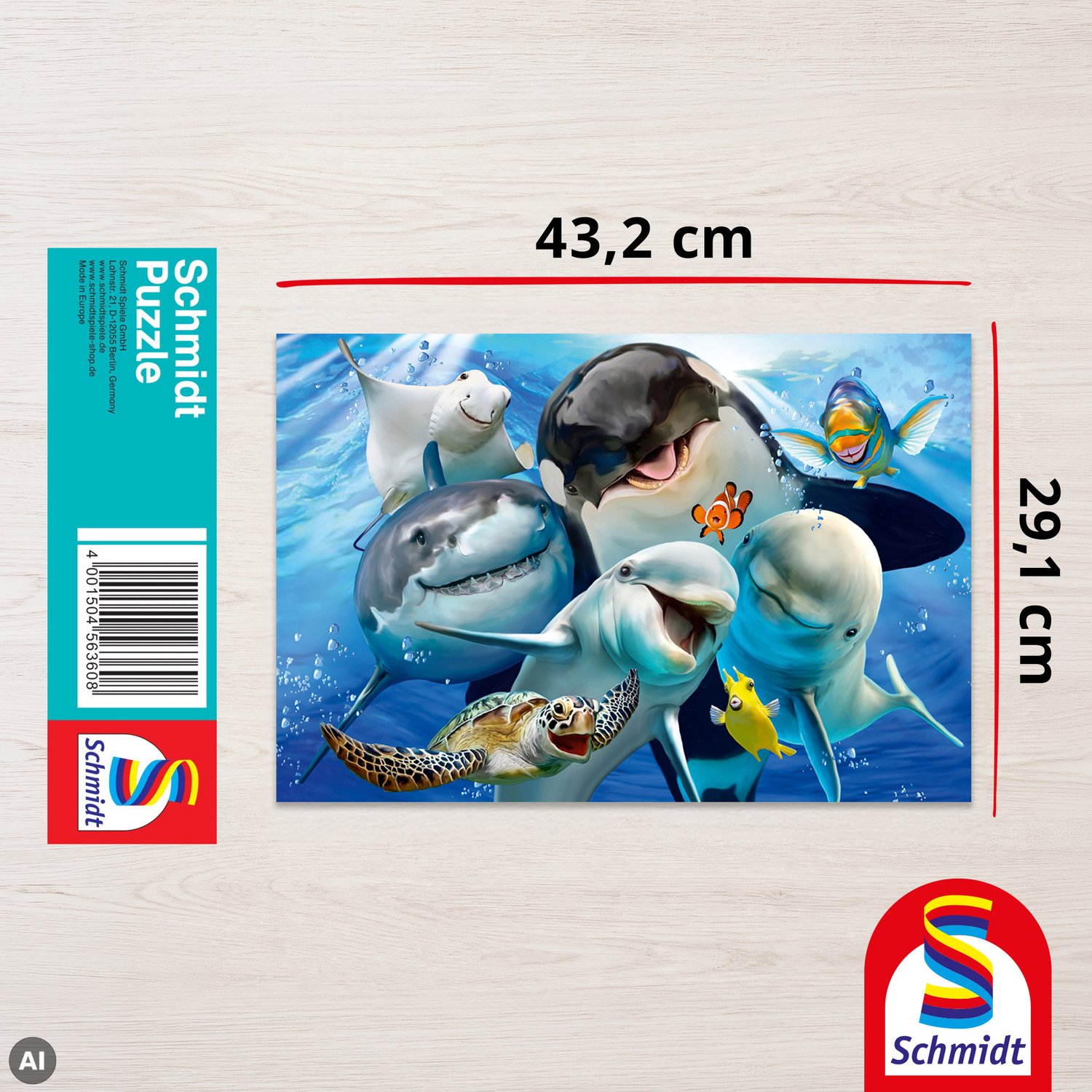 Schmidt - Legpuzzel - Onderwatervrienden - 200 stukjes - Kinderen - vanaf 8 jaar — afbeelding 10