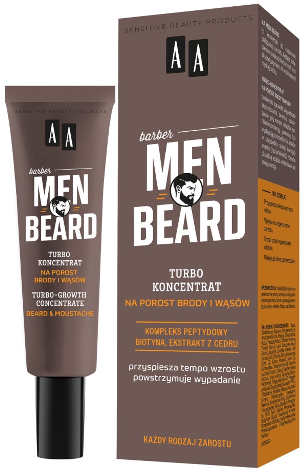 Men Beard Turbo Growth Concentrate for Beard and Mustache 30ml AA